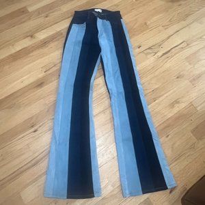 Alter'd State Multi-color Flare Jeans Size 26 NWOT